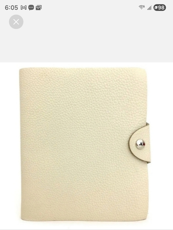 Hermes Other - HERMES AGENDA TOGO LEATHER NOTEBOOK COVER/1A5926